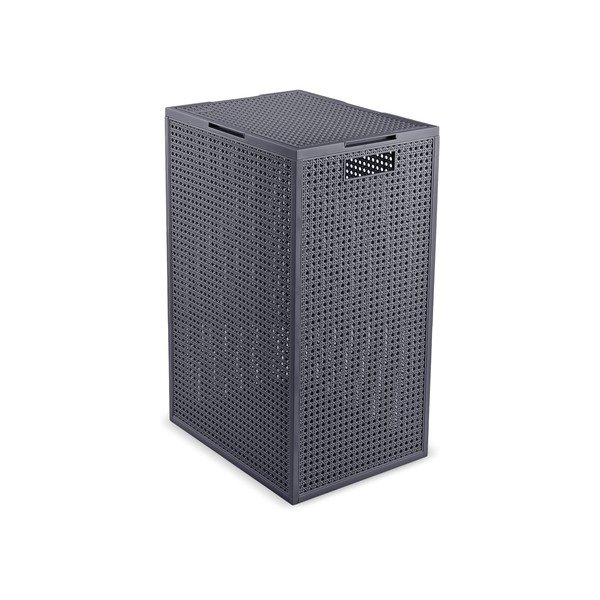 Cesta per il bucato grigio scuro in plastica riciclata 60 l Kaya – Curver