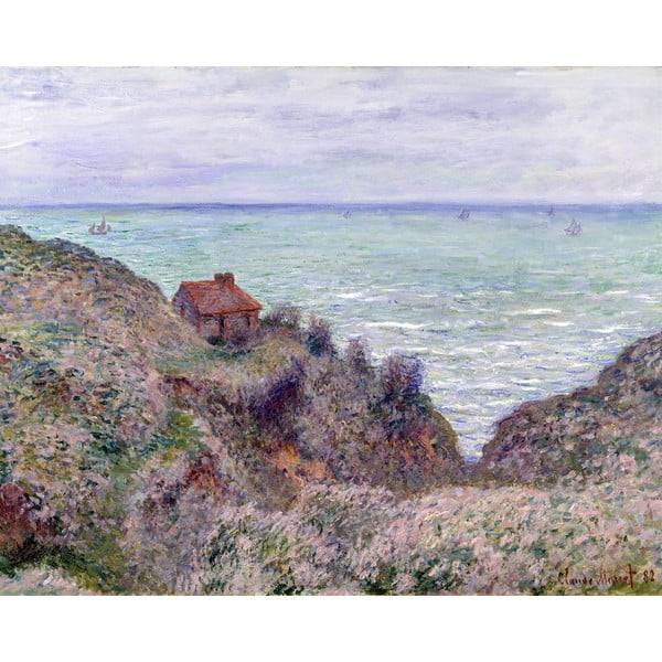 Riproduzione di un dipinto , 50 x 40 cm Claude Monet - Cabin of the Customs Watch - Fedkolor