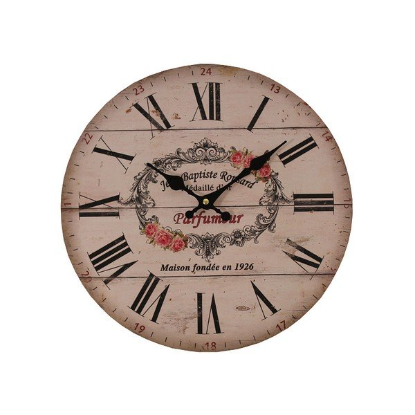 Orologio rosa Parfumer, ⌀ 34 cm - Antic Line