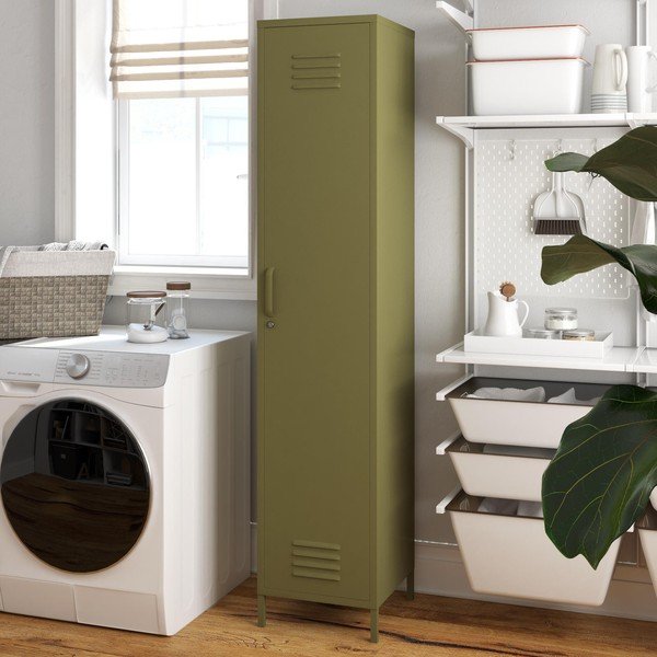 Armadio in metallo verde 37x182 cm Bradford - Støraa-image-4