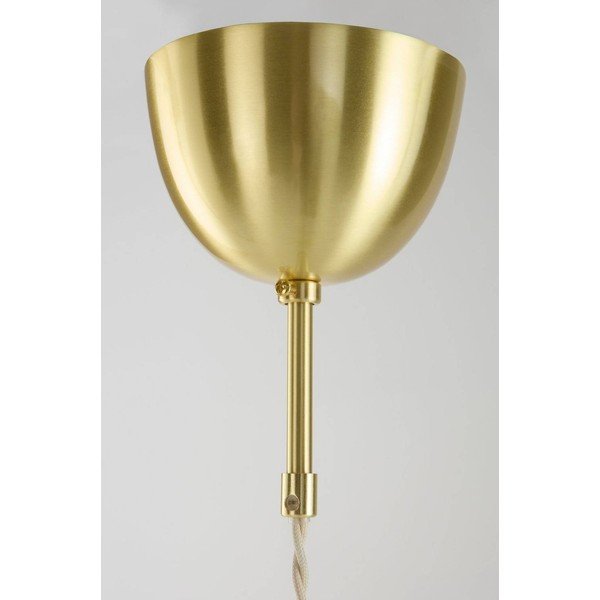 Lampadario rosso/dorato in vetro ø 30 cm Nugget – Jotex-image-3