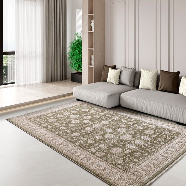 Tappeto color kaki/beige 120x160 cm Ona – Universal-image-1