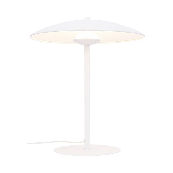 Lampada da tavolo LED bianca con paralume in metallo (altezza totale 41 cm) Lund – Candellux Lighting-image-3