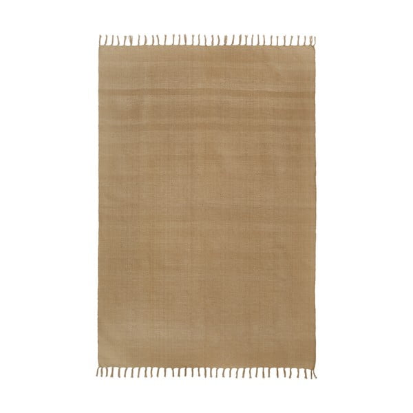 Tappeto in cotone intrecciato a mano marrone chiaro, 120 x 180 cm Agneta - Westwing Collection