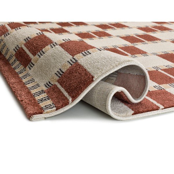 Tappeto beige/color terracotta 160x230 cm Astra – Universal-image-3