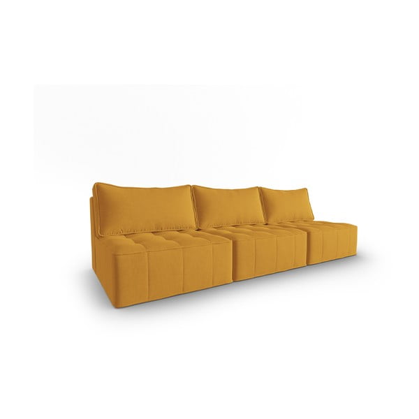 Divano giallo 240 cm Mike - Micadoni Home-image-2