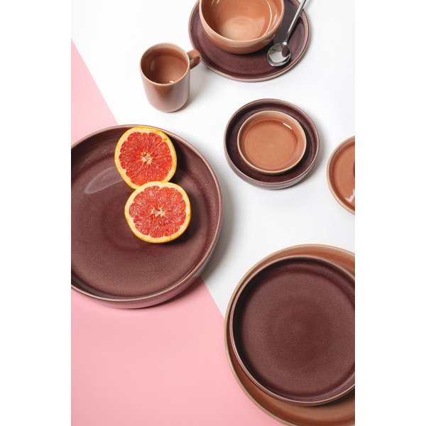 Piatto burgundy in gres ø 22 cm Duna – ONA-image-2