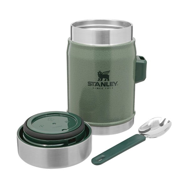 Borraccia termica verde in acciaio inox 400 ml Legendary Classic Hammer Tone Green – Stanley-image-2