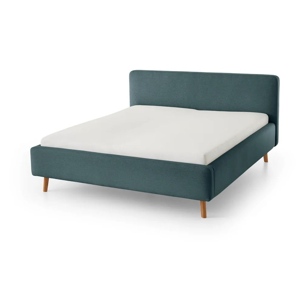 Letto singolo imbottito blu/grigio rete non inclusa 120x200 cm Mattis – Meise Möbel | Letti singoli