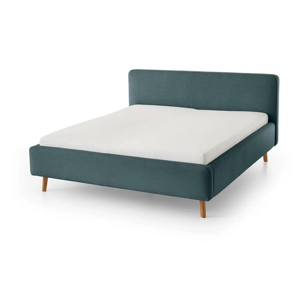 Letto singolo imbottito blu rete non inclusa 120x200 cm Mattis – Meise Möbel