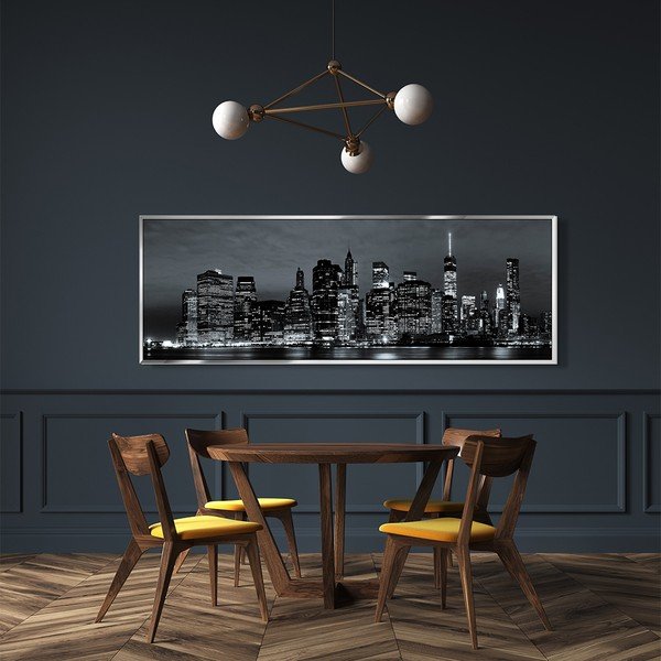 Pittura su tela Silver City, 152 x 62 cm - Styler-image-1