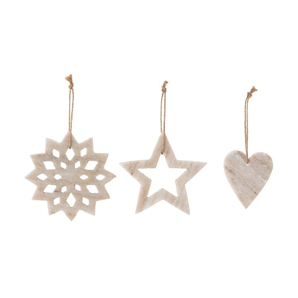 Decorazioni natalizie in set da 3 Otilde - Bloomingville