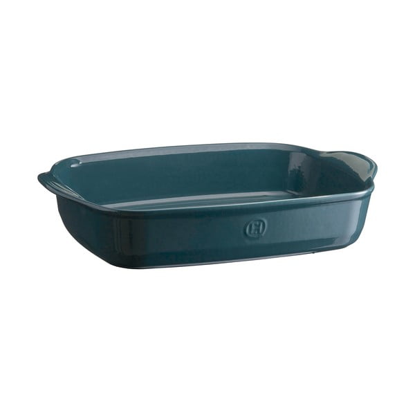 Piastra rettangolare blu papavero , 42 x 28 cm - Emile Henry
