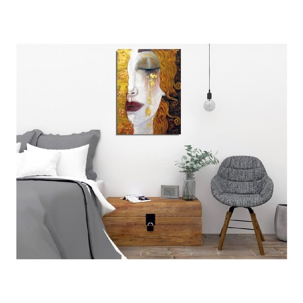 Riproduzione murale su tela Gustav Klimt Lacrime d'oro, 30 x 40 cm Gustav Klimt - Golden Tears - Wallity-image-2