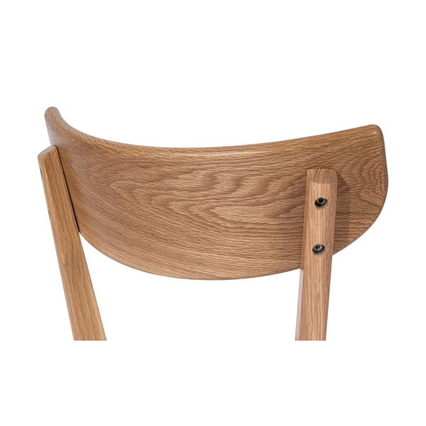 Sedia da pranzo in rovere con seduta grigia Arch - Bonami Essentials-image-4