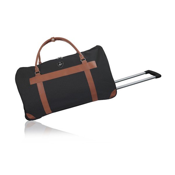 Borsa da viaggio nera con ruote Oslo, 40 l - GENTLEMAN FARMER