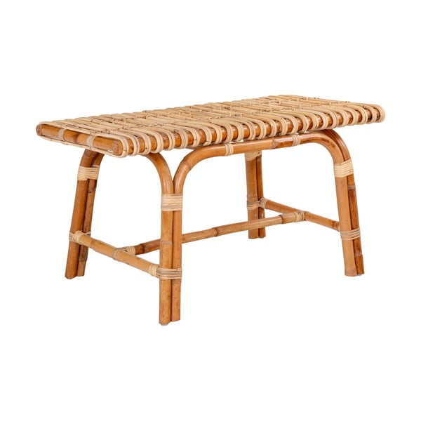 Panca da giardino di colore naturale in rattan Aveiro – House Nordic-image-1