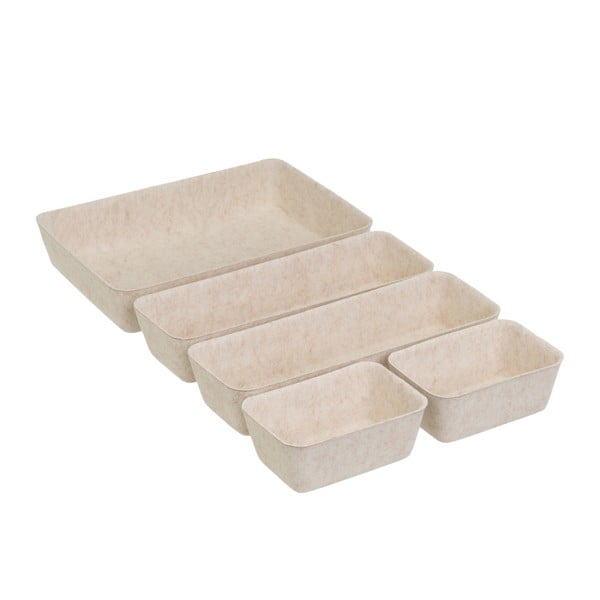 Set di organizer per cassetti in tessuto 5 pz – Casa Selección-image-4