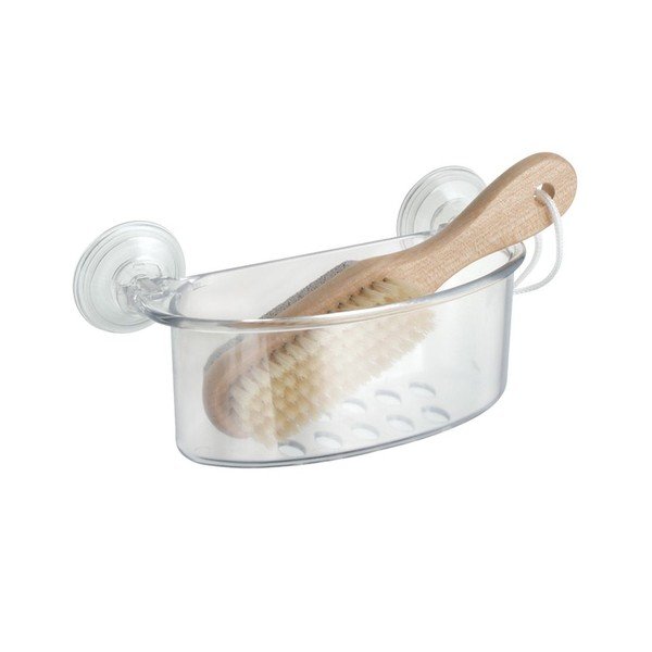 Transparentní samodržící košík iDesign Shower Basket-image-1