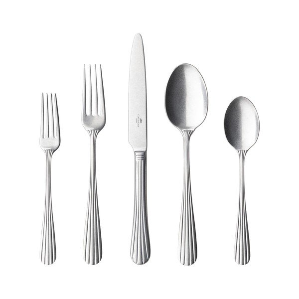 Posate argentate in acciaio inox 5 pz per 1 persona Duoro – Costa Nova