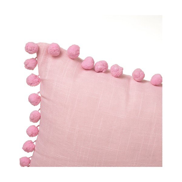 Cuscino rosa , 50 x 30 cm Pompon - Casa Selección-image-2