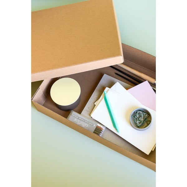 Set di 3 scatole di cartone con coperchio 44x31x10 cm Storeit - Hübsch-image-1