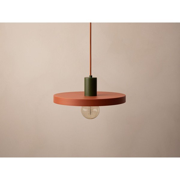 Lampadario color mattone in metallo ø 30 cm Ori – Micadoni -image-3