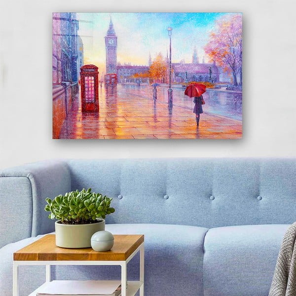 Pittura su vetro 100x70 cm London - Wallity-image-1