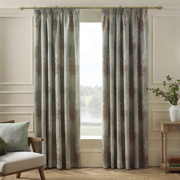 Tende in set verdi 2 pz 168x183 cm Woodland Trees – Catherine Lansfield-image-1