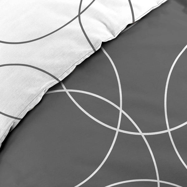 Biancheria da letto singola in microfibra grigia 140x200 cm Elton - douceur d'intérieur-image-1