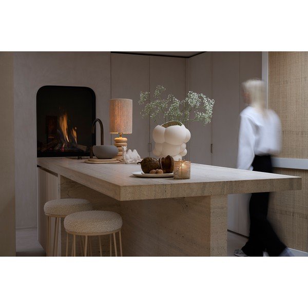 Sedia da bar color crema in imbottito (altezza della seduta 73 cm) Alice – Light & Living-image-4