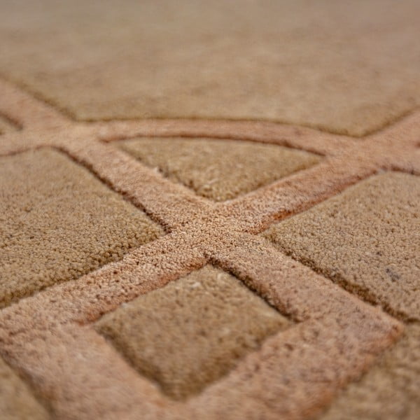 Tappeto color terracotta in lana tessuto a mano 120x170 cm Gatsby – Flair Rugs-image-2