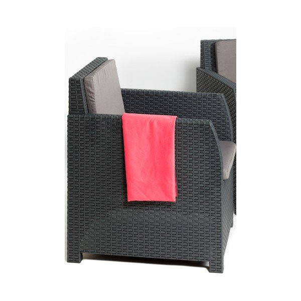 Set da giardino in plastica grigio scuro per 5 persone Diana - Toomax-image-2