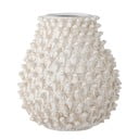 Vaso in gres fatto a mano color crema Spikey - Bloomingville