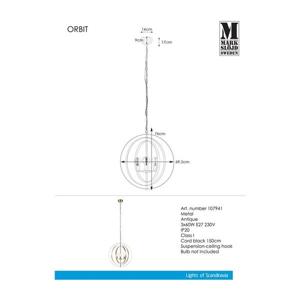 Ciondolo Antique 3L Orbit - Markslöjd-image-2