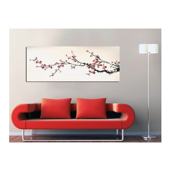 Pittura su tela Sakura, 80 x 30 cm - Wallity-image-1