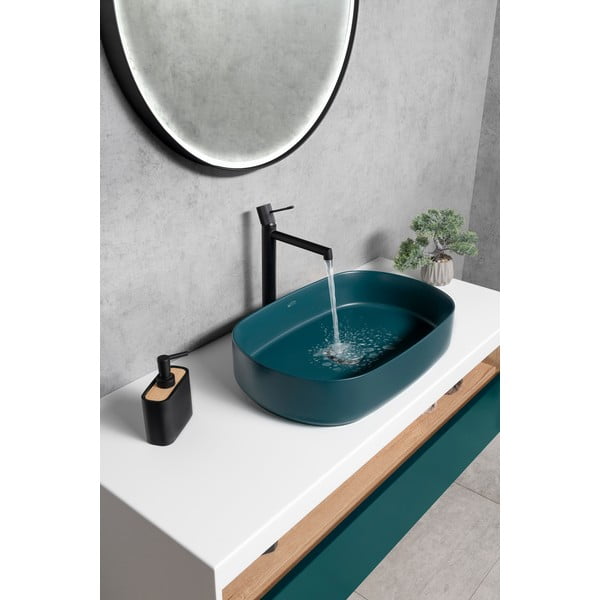 Rubinetto per lavandino in nero opaco verticale Solaris – Sapho-image-2