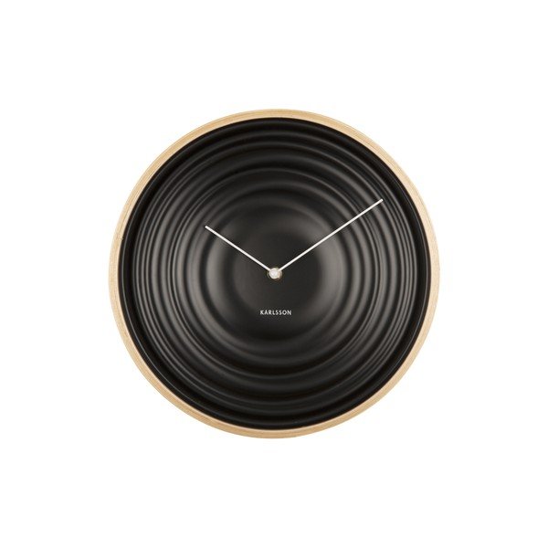 Orologio da parete nero Ribble, ø 31 cm - Karlsson