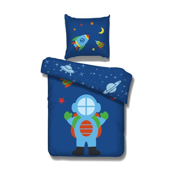 Modré dětské povlečení Vipack Astro, 29 x 40 cm