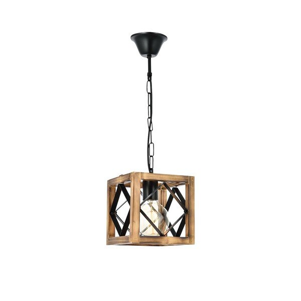 Lampada a sospensione in legno di abete Zikzak Rustik - Opviq lights