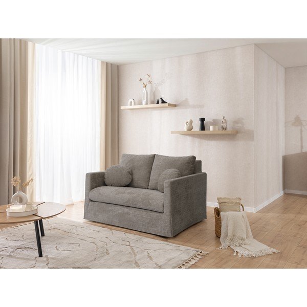 Divano grigio 140 cm Paphos – Ropez-image-1