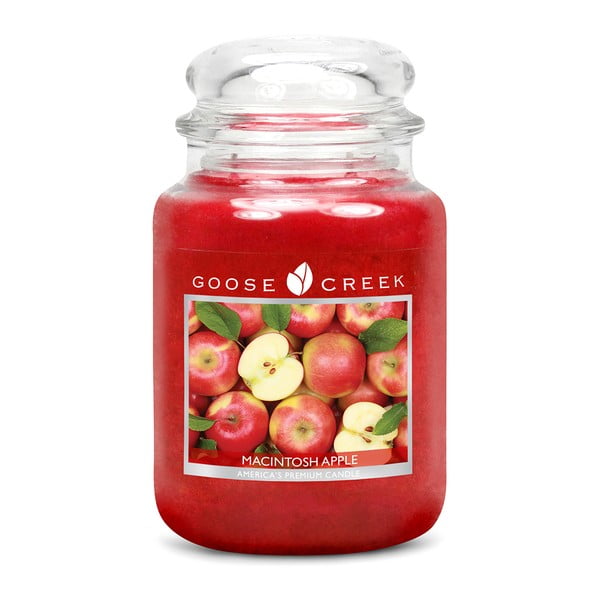 Candela profumata in scatola di vetro Red Apple, 150 ore di combustione - Goose Creek