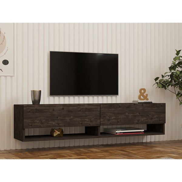 Mobile TV antracite 141x31x30 cm Arges - Kalune Design-image-1