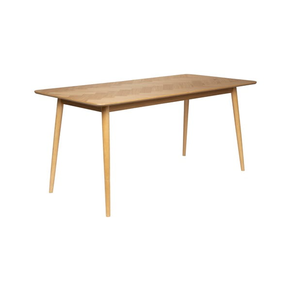 Tavolo da pranzo con effetto rovere 80x160 cm Fabio – White Label-image-3