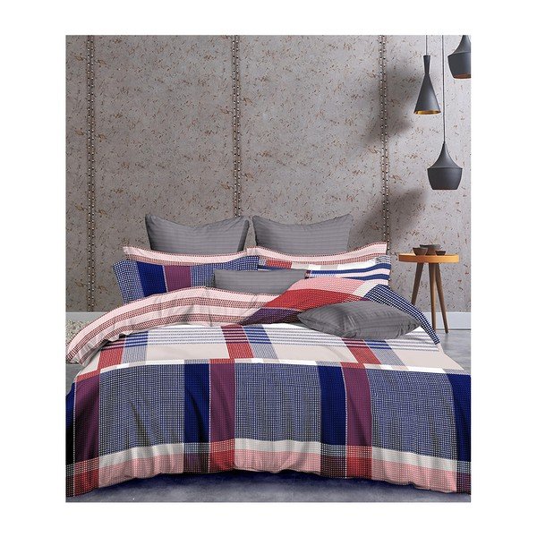 Biancheria da letto in cotone per letto matrimoniale Eddie, 200 x 200 cm - DecoKing-image-1