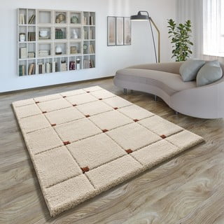 Tappeto color mattone/color crema 133x190 cm Brenda – Universal