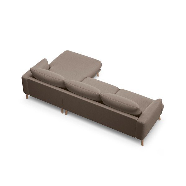 Divano angolare grigio tortora (con penisola a destra/con chaise lounge) Naomi – Micadoni -image-3