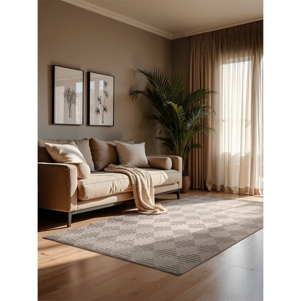 Tappeto beige 200x280 cm Perles Tourmaline – Elle Decoration-image-1