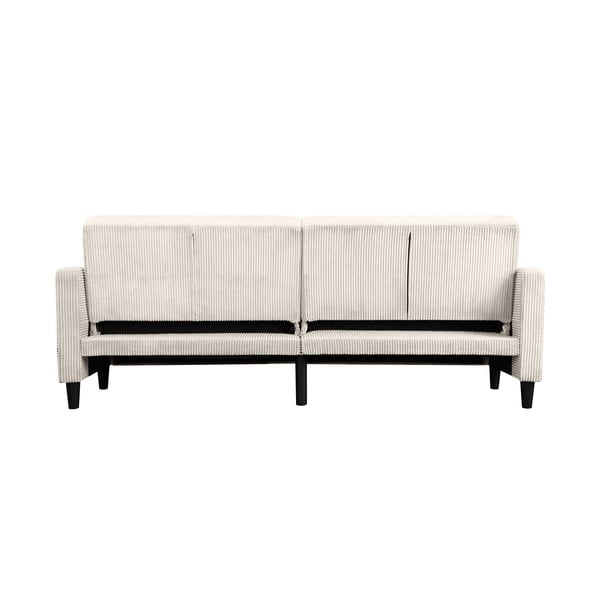 Divano letto in velluto a coste bianco 82 cm Hartford - Støraa-image-2