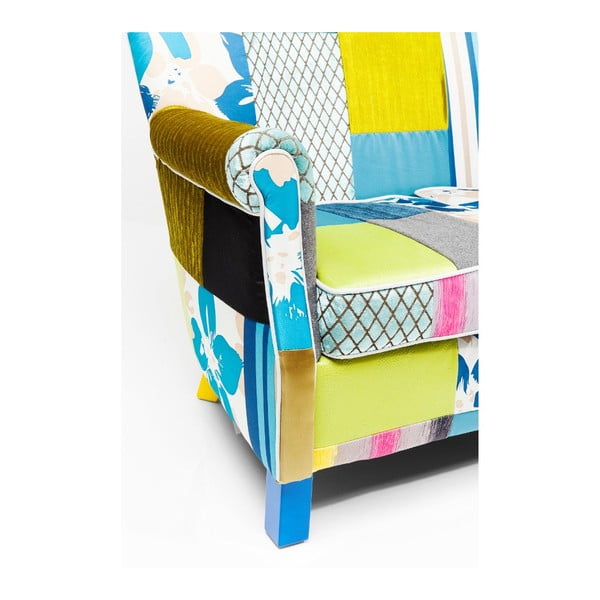 Divano a due posti a righe patchwork - Kare Design-image-2